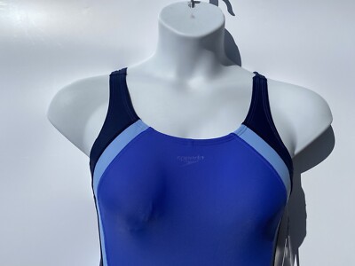 Speedo Quantum Fusion Hyper Blue UPF 50+ One Piece Hydrobra