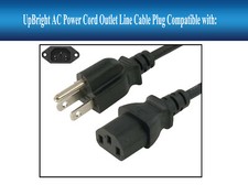 AC Power Cable Plug Cord For EVGA 500 W1, 80+...