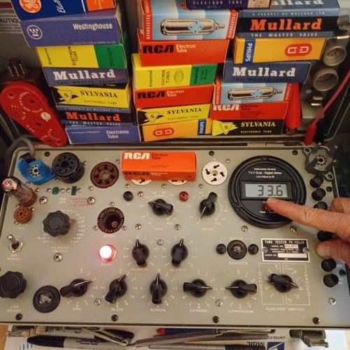 QUAD TV7 Test 'Bogey +' Anfang der 1960er Jahre RCA 5687 Bronze Nickelplatten Ring GTR Rohre - Bild 10 von 24
