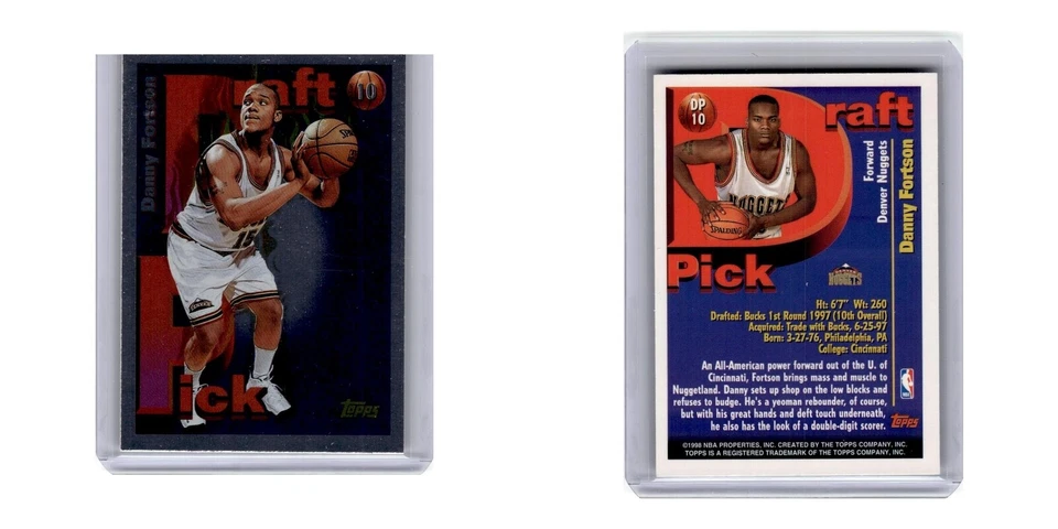 Topps Danny Fortson Nuggets 1998 #DP10 Foto 3 de 3