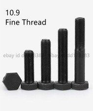 Fine Thread Black 10.9 Steel Hexagon Bolts Hex Head Screws M14 M16 M18 M20