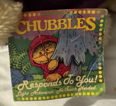 Vintage 80s Chubbles Animal Fair Plush 9” Purple Cloak 1984 **NON