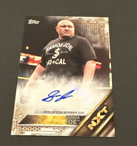 2016 Topps WWE Then Now Forever Samoa Joe Bronze Auto SP #’d 49/50! - Bild 5 von 8