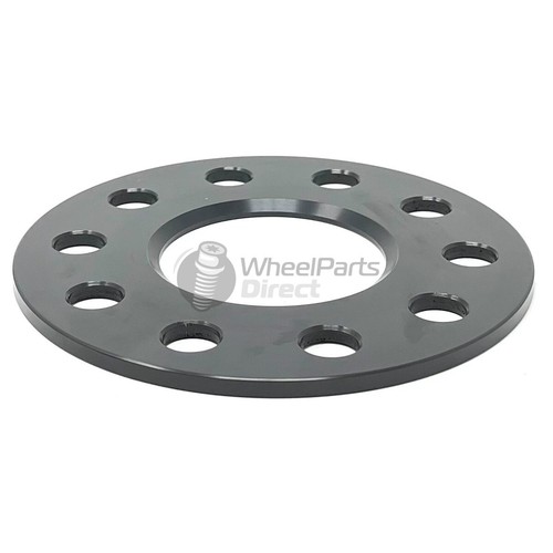 Espaciadores de ruedas (2) negros 5x100/112 57,1 5 mm para Skoda Roomster Praktik 07-15 - Imagen 2 de 2