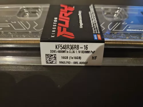 kingston fury Renegade 16gb 4800mt/s ddr5 ecc reg cl36 dim