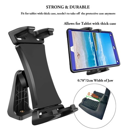 Adaptateur de trépied universel rotatif à 360 degrés pour iPad Pro 129 11 105... - Photo 2/9