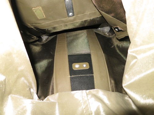 Vintage Swiss Army Rubberized canvas Leather Green 83 PRAZ G.RUEGSEGGER - Picture 11 of 14