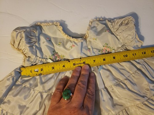 Rare 1930s Silk Taffeta Tagged Shirley Temple Nannette Toddler Dress - Picture 14 of 17