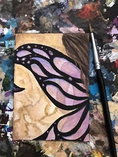 ACEO SELF-PORTRAIT PAINTING SIGNED