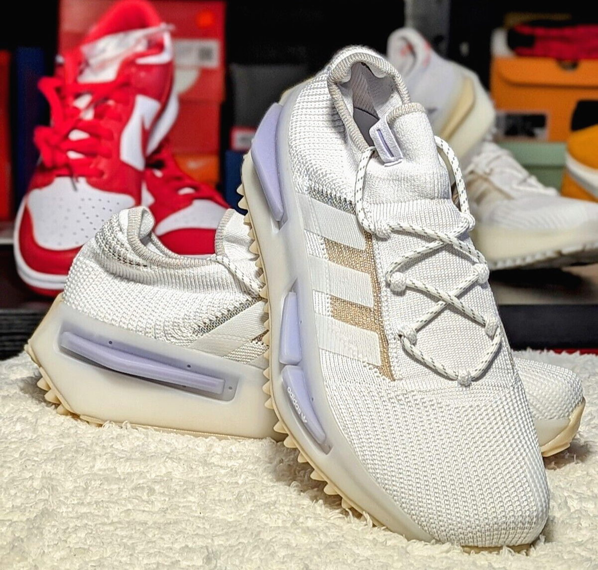 Adidas NMD S1 White/Light Purple HP5522 Men's Size 11.5 | eBay
