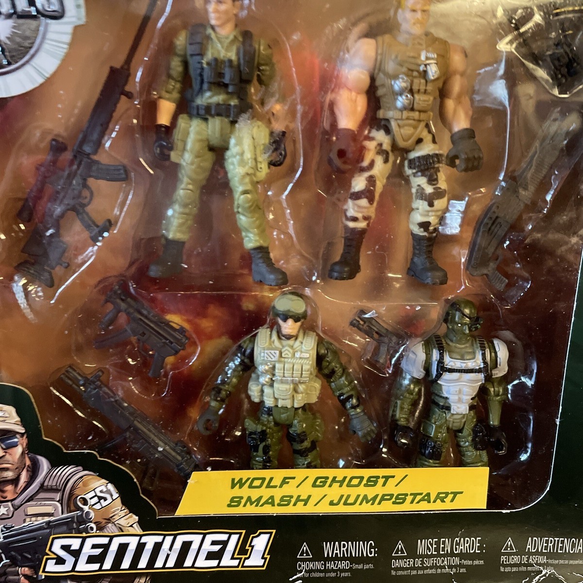 4 SENTINEL 1 TRUE HEROES GEOFREY 2017 BLINDSIDE 4 INCH ACTION