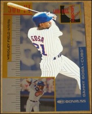 1997 Donruss Longball Leaders Sammy Sosa Insert Card 11 Chicago Cubs 2206 / 5000