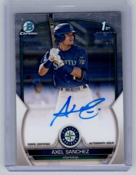 2023 Bowman - Axel Sanchez Chrome Prospect Autographs #CPA-AS