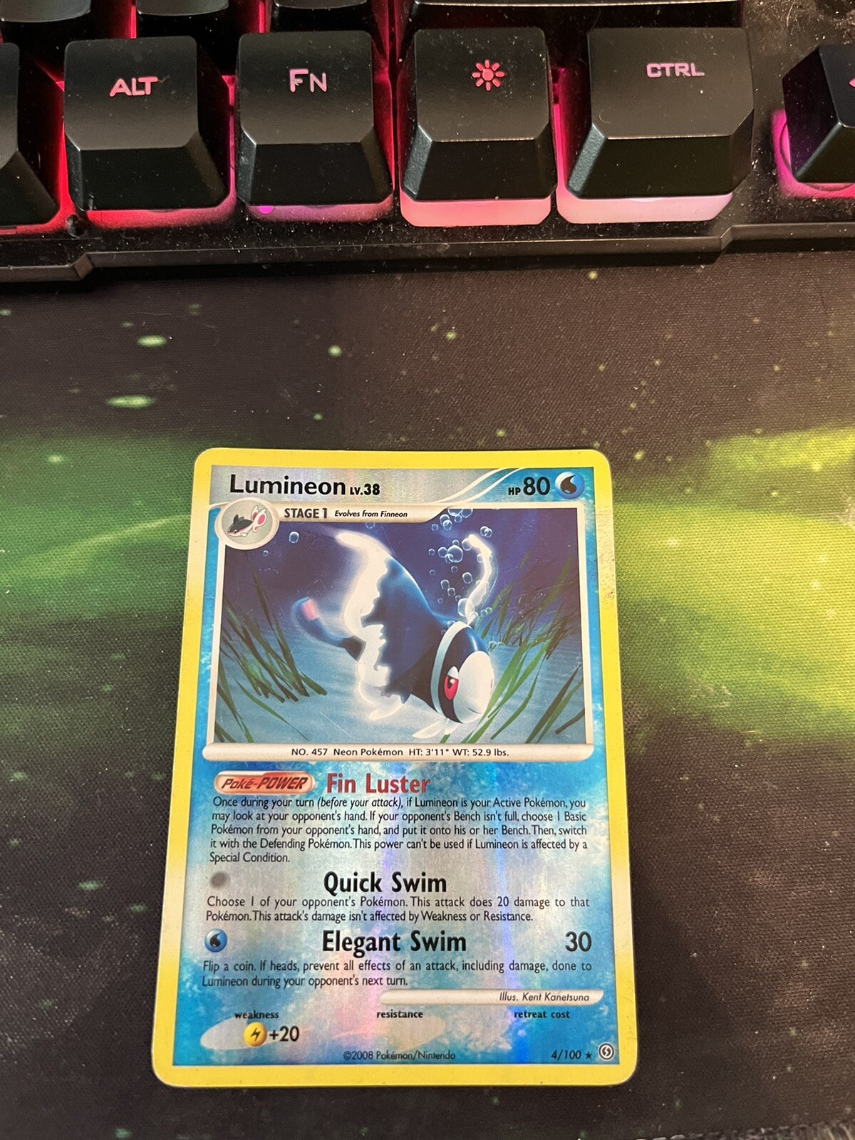 Lumineon 4/100 | DP - Stormfront | REVERSE HOLO | Pokemon NM