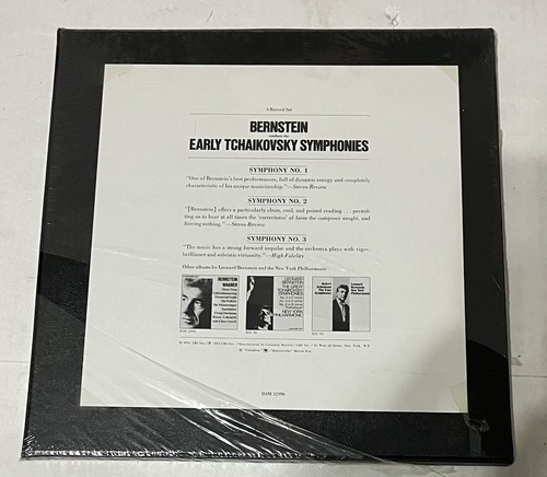 New Sealed Leonard Bernstein Early Tchaikovsky Symphonies NewYork Philharmonic - Foto 2 di 2