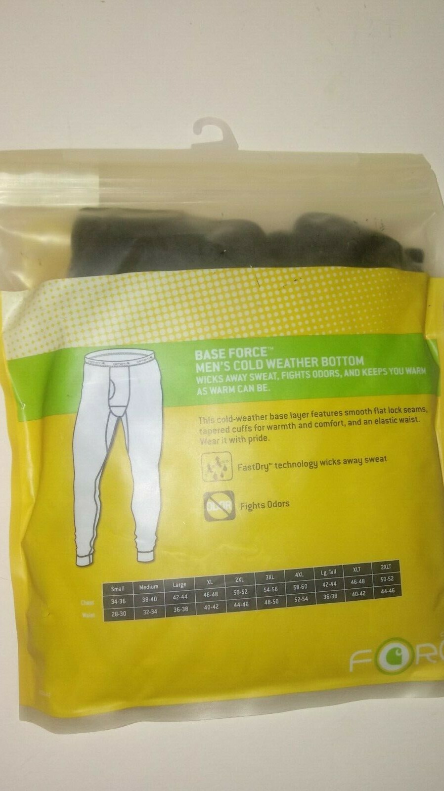 carhartt men's base force wicking cotton super cold weather crewneck top