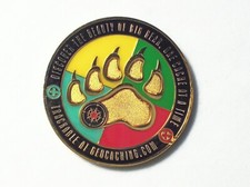 2006 Big Bear Cache Bash - Polished Gold Finish - New Unactivated Geocoin