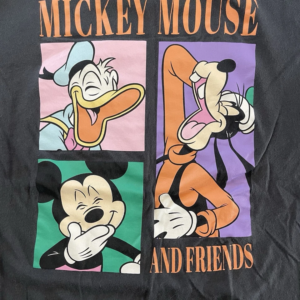 Camiseta Disney H&M Mickey Mouse Talla Niños 8-10 Gris Foto 2 de 4