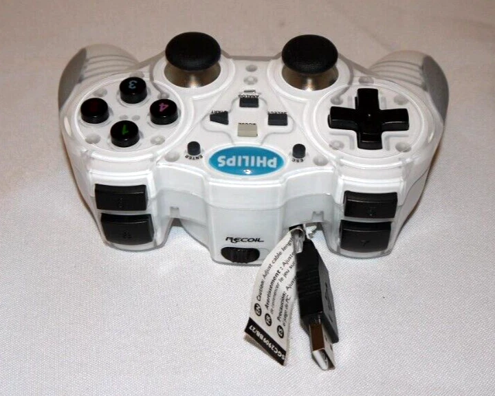 Philips Retractable Controller w/Recoil PC USB Model SGC2909BB/27 - Image 3 of 4
