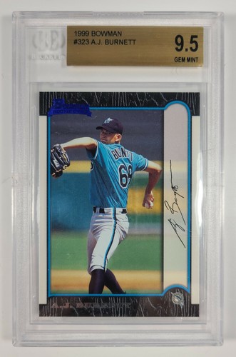 1999 Bowman Baseball #323 A.J. Burnett - Beckett 9.5 - Gem Mint - Rookie Card