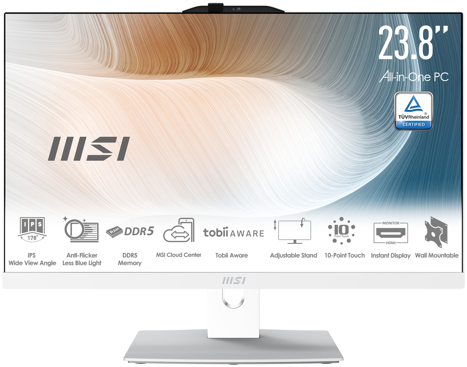 MSI Modern AM242TP 1M-1207DE Core 5 120U 16 ГБ/512 ГБ SSD 23,8 Touch Win11 Pro...