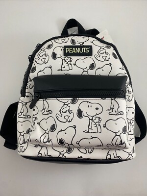 Peanuts Snoopy backpack NWT limited design Snoopy Peanuts Backpack Bioworld Red and Black Limited  main image 2