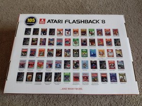Atari Flashback 8 Black Console w/ Box 105 Built In Games 40th Anniversary Edit.