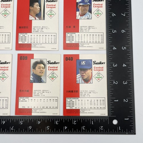 1993 TOMY I.D Card Trading card japan baseball 12 Sheet Set No,8 - Picture 11 of 11