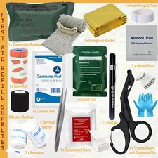 IFAK Tactical Emergency First Aid Kit Survival Trauma Kit Camping Hunting Car