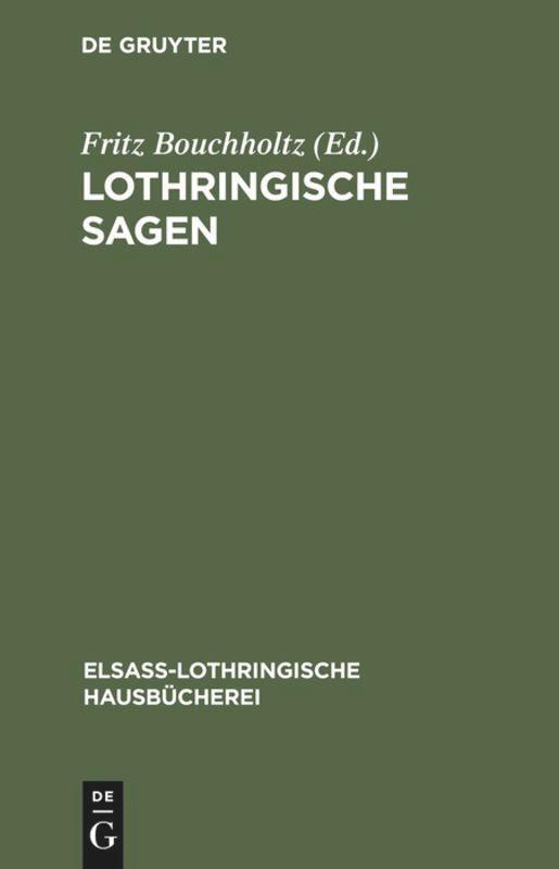Thumbnail - Fritz Bouchholtz | Lothringische Sagen | Buch | Deutsch | 95 S. | De