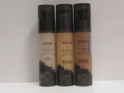 1 NYX The Makeup Liquid Foundation Natural & Long Lasting SPF15 LM06 Natural