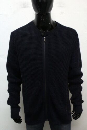 GUESS Strickjacke Herren Größe XL T-Shirt Winter Pullover Blau Baumwolle - Bild 6 von 11
