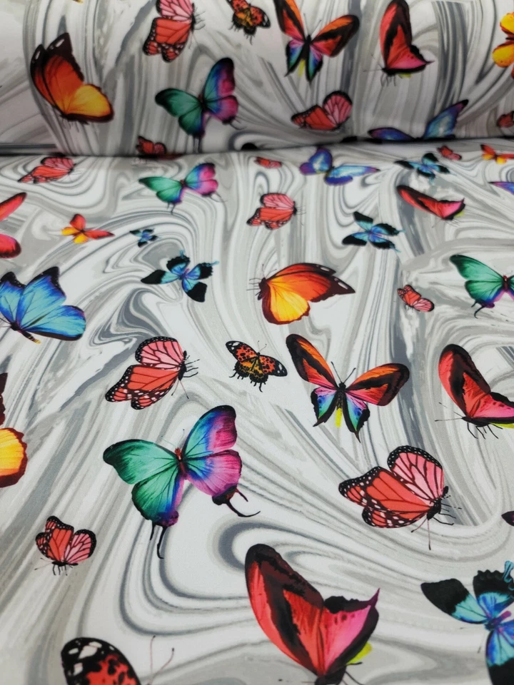 Mariposas Mariposa Insecto Pintura Obra de Arte Tela Flor Cuchara por Yarda Foto 2 de 4