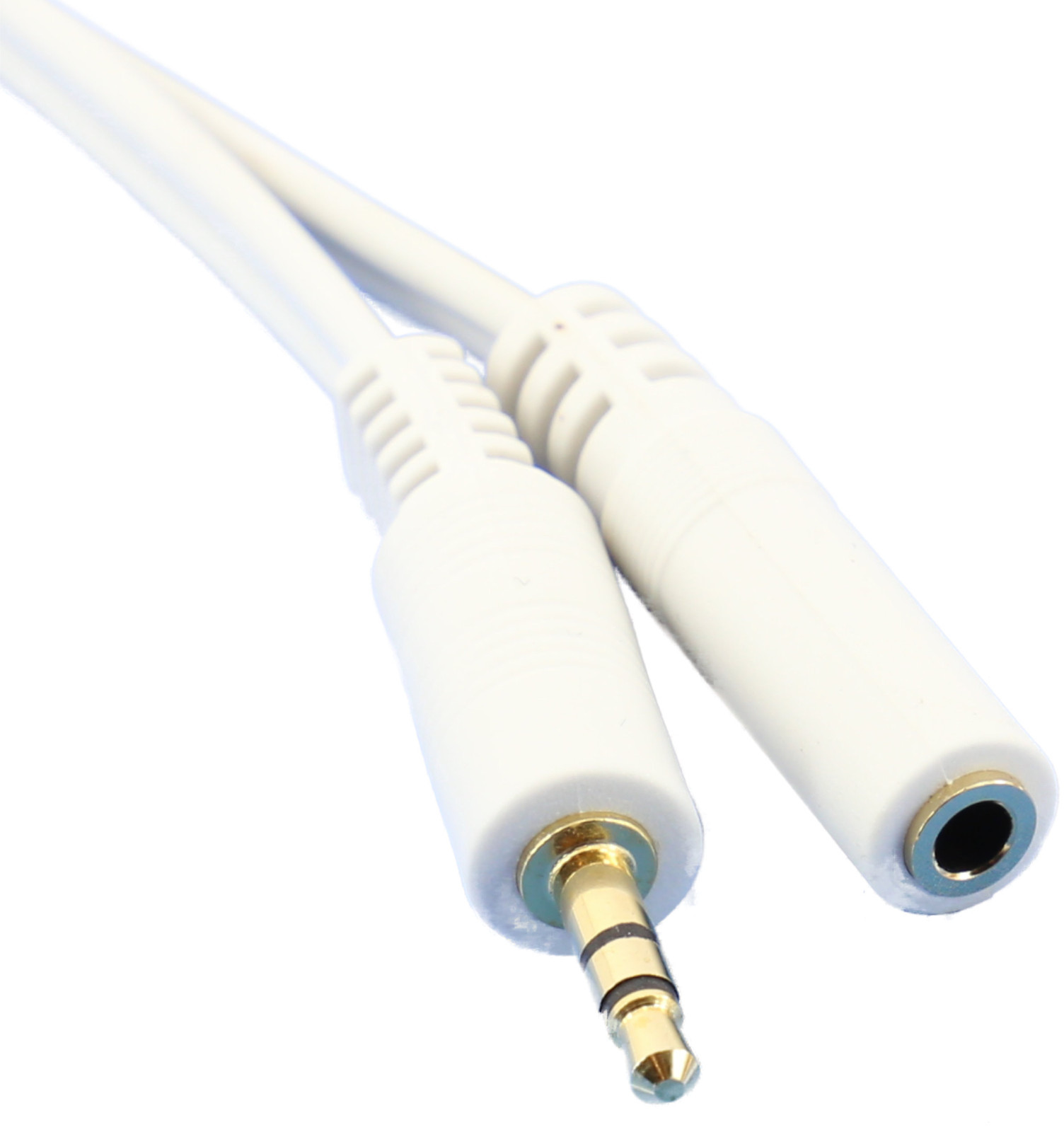 3m White Stereo Speaker Headphone Aux Extension Cable Lead Wire 3.5 Gold jack