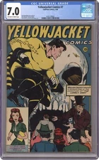 Yellowjacket 7 CGC 7.0 CLASSIC SKULL C 1946 Pre Eerie #1 w) EC Old Witch! HORROR