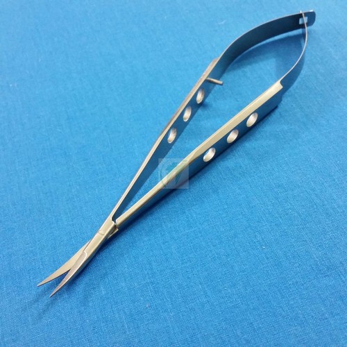 PREMIUM O.R GRADE CASTROVIEJO MICRO SURGERY OPHTHALMIC SCISSORS 4.5" CURVED - Picture 7 of 9