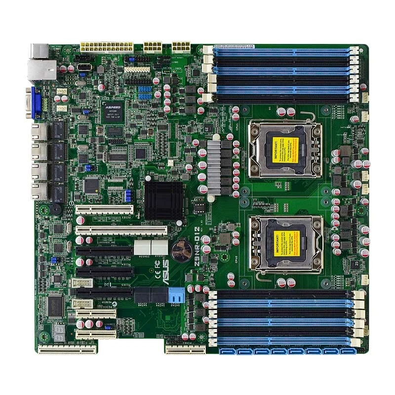 ASUS Z9NR-D12 Motherboard EEB Intel C602 Dual LGA1356 DDR3 SATA2/3 VGA RJ45+I/O - Image 3 of 4