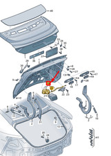 NEW AUDI E-TRON GT TAILGATE CLOSING AID MOTOR 4J3827888 ORIGINAL