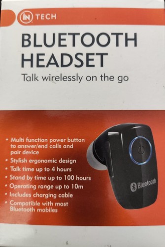 iN TECH Bluetooth Earpiece With Multi-link - Wireless Bluetooth Headset for Hand - 第 1/6 張圖片