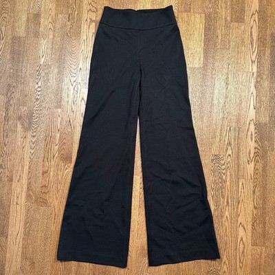 Veronica Beard Kalinda Wide-Leg High Rise Ponte Thick Pants Black Womens 0