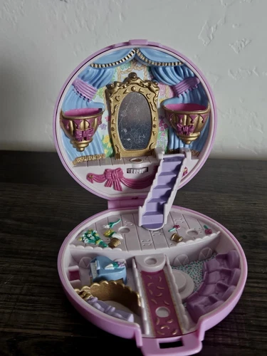 VTG Polly Pocket Ballerina Grand Ballet Incomplete COMPACT ONLY-NO DOLL Bluebird