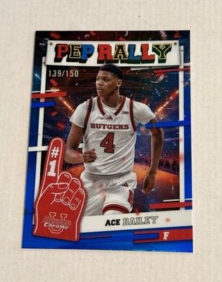 2024-25 Bowman U Chrome Ace Bailey Campus Icons Blue Refractor /150 #CI-2