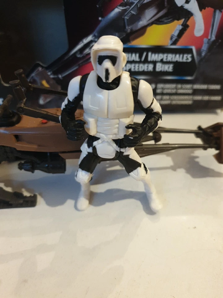 Star Wars Power of The Force Imperial Speeder Bike & Scout Trooper Action Figure - image 3 of 4