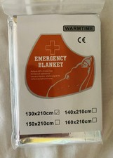 Emergency Blanket - Silver - Car, Cycling,  Festivals, Camping, First Aid. 