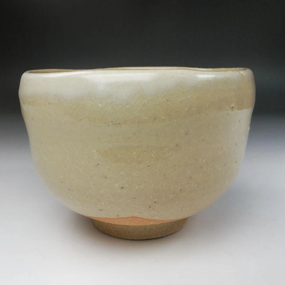 Tazón de té Shigaraki Yunoji Takahashi Rakusai con caja utensilios de ceremonia del té Sado JPN Foto 4 de 4