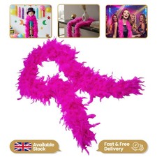 2Meter Hot Pink Feather Boa Fancy Dress Costume Party Wedding Xmas Night Strip