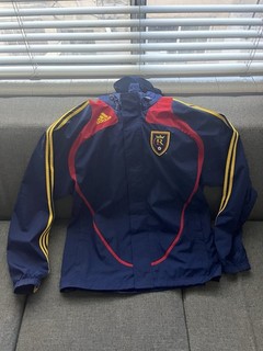 Adidas MLS Real Salt Lake City RLS Xango Calcio Giacca Riscaldata Uomo Large