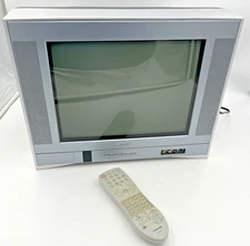 Toshiba 14AF43 14" CRT TV. With Remote, Perfect 4 Retro Gaming Works! See Video