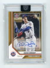 2025 Topps Industry Conference DAVID WRIGHT Gold Auto #d 13/15