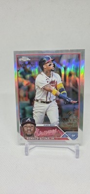 2024 Topps Chrome Ronald Acuna Jr. 2023 MVP Buyback Refractor #036/199